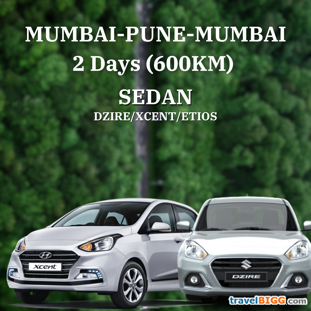 DZIRE for Pune For 2 Days:(Seating capacity 4+1) Day