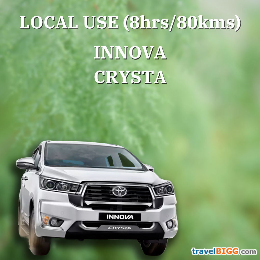 Toyota Crysta for Local use : (Seating capacity 6+1)